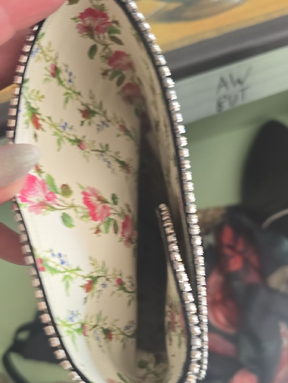Gucci Black Knee-High Stiletto Boots with Rhinestone Trim - Picture 7 of 12